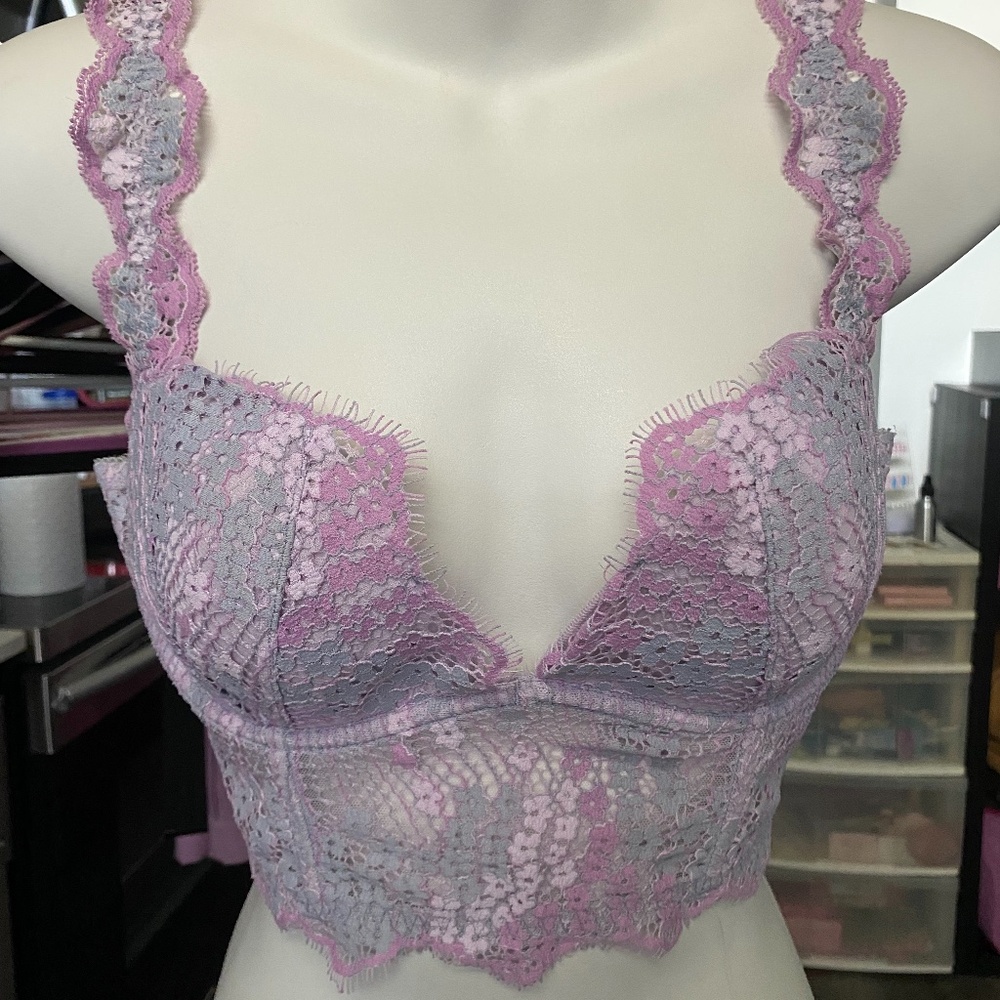 Victoria Secret Dream Angels Floral Lined Plunge